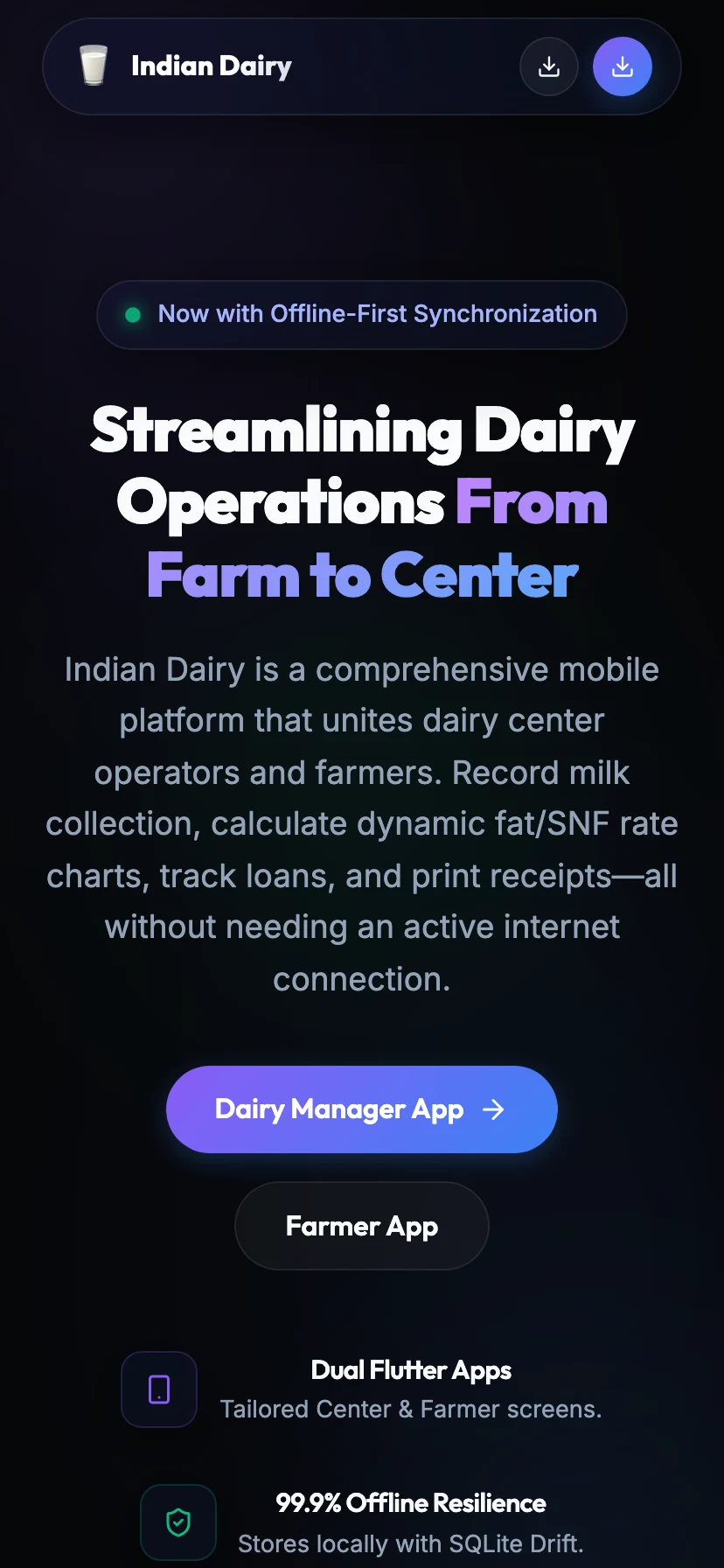 Indian Dairy Manager - Farmer passbook and milk slip mobile app